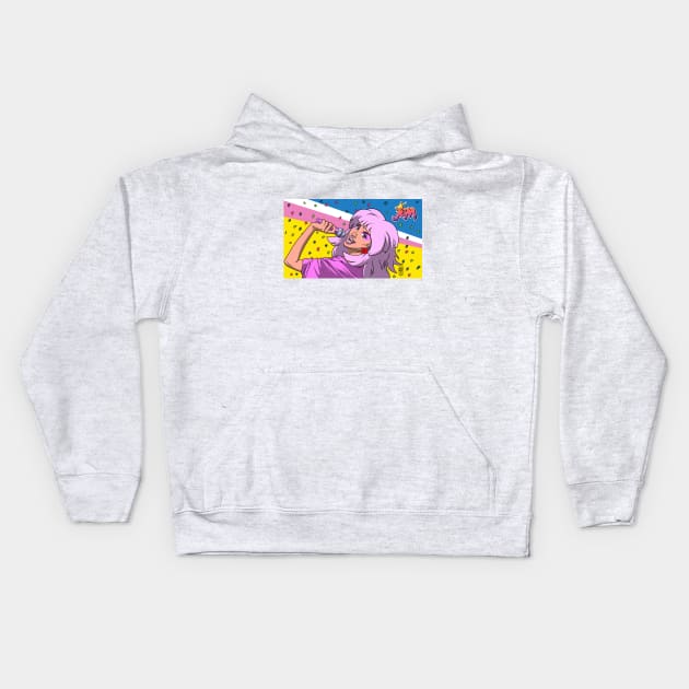 Jem Truly Outrageous Kids Hoodie by drdre74